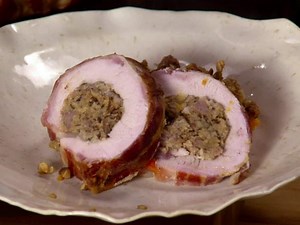 Sausage and Mushroom Stuffed Boneless Turkey Breast