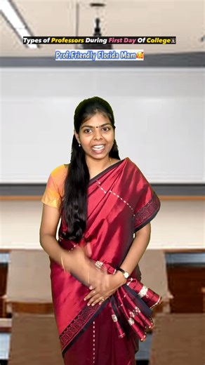 nirmala_sharmila💙 on Instagram: "Types of Professors 👩🏻‍🏫During First Day of College😁 . . . #sharmilageorge #reel #reelsinstagram #contentcreator #instagram #comedyvideos #comedy #college"