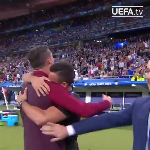 Ronaldo's Emotional Moment: Hugging Family