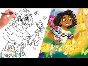 How To Draw MIRABEL FROM ENCANTO THE MOVIE | SUPER EASY DISNEY DRAWING