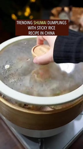 244K views · 4.1K reactions | Easy and quick shumai dumplings recipe in China, aka Siu Mai in Cantonese, the one with stick rice is a typical Shang #reels | Street Food The World | Facebook