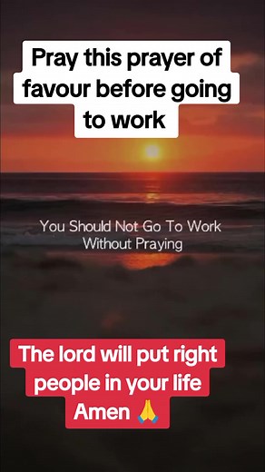 Prayer for Protection and Favor at Work