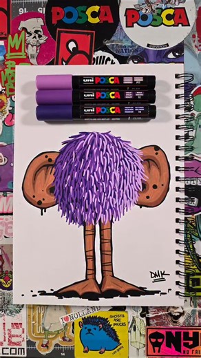 82 reactions · 4 comments | New tutorial: How to draw Posca fur in 30 minutes. #drawingtutorial #posca | Doodle with Korp | Facebook