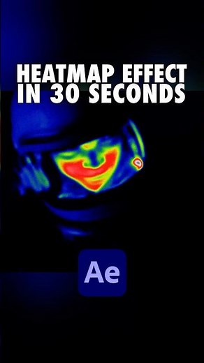 Create Heat Map Effect in After Effects 🚀💫 #aftereffectstutorial #vfx #videoediting
