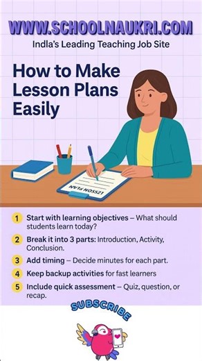 How to Make Lesson Plans Easily #schoolnaukri #teacher #teachingjobs