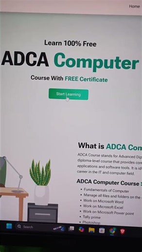 𝗔𝗗𝗖𝗔 course free #computerknowledge