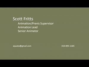2023 Scott Fritts Animation Supervisor & Senior Animator