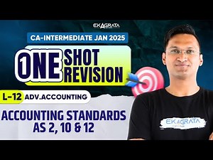 Accounting Standards CA Inter ONE SHOT REVISION | CA Inter AS 2,10 & 12 | CA CS Anshul Agrawal