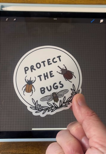 a lot of you mentioned i should make a sticker about bugs and i finally did! i tried to pick my favorite critters so of course a cicada had to be on there. i hope you like it! ✨🪲💚 #entomologytiktok #bugs #critters #entomologist #entomologyart #arthropod #cicadatok #bugtok #beetleart #artistsoftiktok #stickers #stickershop #stickertok