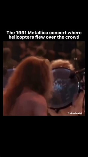 ThePopRewind on Instagram: "In 1991, Metallica performed in Moscow for a crowd estimated at over a million people, one of the largest rock gatherings in history. Because the event took place during a politically tense period, the Soviet military was heavily involved in security. Helicopters were flown low over the audience to monitor the crowd and maintain control. But the close passes created dramatic gusts of wind, making it look as though the helicopters were cooling the crowd. #metallica #mo