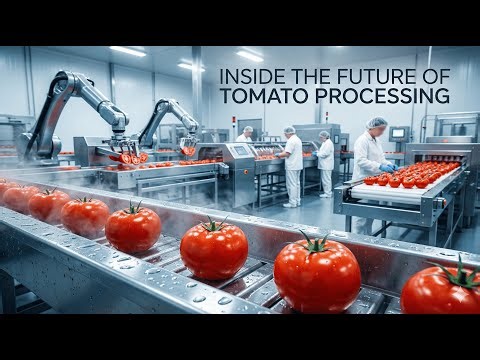 You Won’t Believe How Tomato Paste Is Made! Factory Process Revealed – #TomatoProcessing