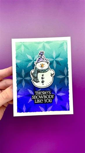 Simon Hurley on Instagram: "Make an EASY DIY Christmas Card with me!☃️ Leave a comment with the word “snow” and I’ll share the full supply list with you.🤗 I started off by blending out the background with color using several new Stellar Ink colors. Then, I used the first layer of the Spiral Stars stencil set and sprayed water through it. This lifts the color in those areas and makes it lighter. Next, I blended the same colors through the second layer of the stencil. This makes the color darker