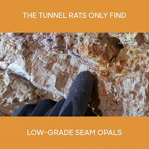 8.7K views · 330 reactions | After working hard for the season, the tunnel rats only find low-grade seam opals, which need to be cut and polished and are only worth 400 dollars. #Opal #OpalMining #TunnelRats | Aussie Gold & Opal Hunters | Facebook