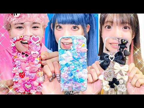 メンバーカラー別！スマホケースをホイップデコでデコデコしてみた☆