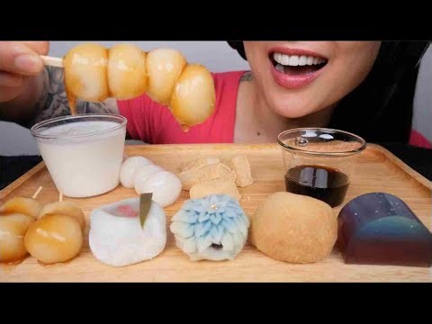 JAPANESE CONFECTIONERY (DANGO + WAGASHI + MOCHI) NO TALKING | SAS-ASMR