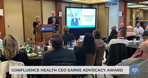 Confluence Health CEO earns advocacy award
