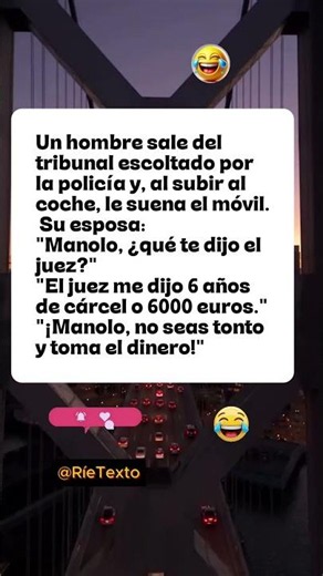 💰 6 Años o 6000 Euros #chistes #bromas #risa #divertido #humor #españa #shorts #youtube