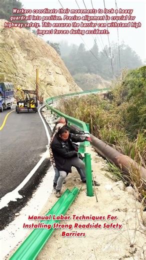 Manual Labor Techniques For Installing Strong Roadside Safety Barriers