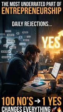 Daily Rejection: The Most Underrated Part of Entrepreneurship 🔥 #viral #shorts