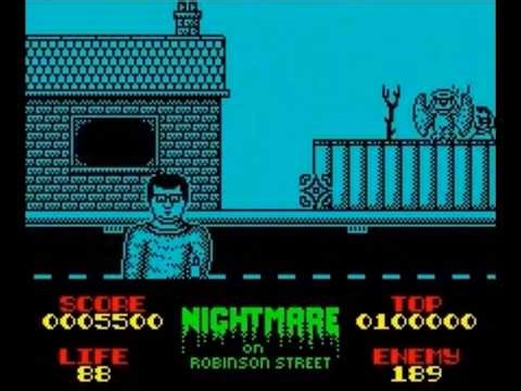A Nightmare on Robinson Street played on the Sinclair ZX Spectrum