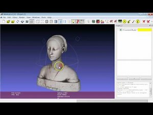 MeshLab Basics: on screen information