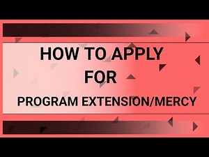 How to Apply for Extension? | 2015/2019 Scheme