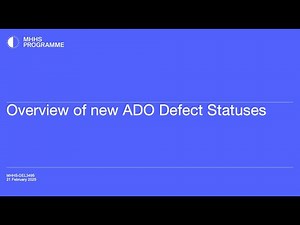 Overview of new ADO Defect Statuses