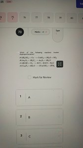 Which of the following reactions involve disproportionation? (... | Filo