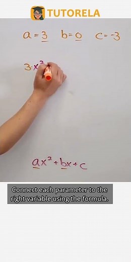 Forming a Quadratic Expression with a=3, b=0, c=-3 #Math #TheQuadraticFunction