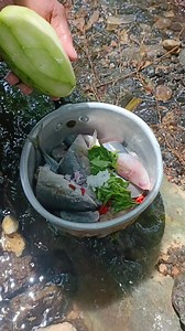 Young mango fish soup #cookingfood #tasty #recipe #eat #food #fish | Timur The Explorer