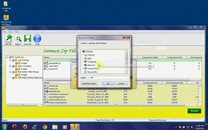 How to repair corrupt damaged zip files by Sanmaxi zip file repair software