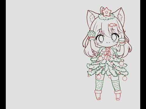 [Speedpaint] Kuro Christmas decoration