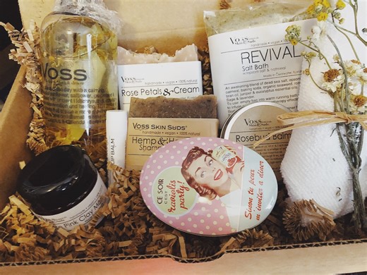 Self Care Spa Gift Box: Artisan Soap, Massage Oil & Bath Salts - Etsy