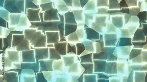 Hypnotic flashing squares on blowing background. Illusion looping movement