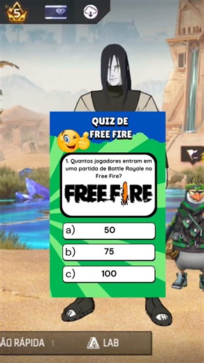 😱QUIZ DE FREE FIRE VALENDO PASS💎#fypシ゚viral #freefire #freefirebrasil #quizshorts #shortsviral