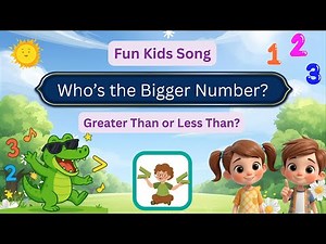 Who’s the Bigger Number? | Greater Than or Less Than? | Fun Math Learning for Kids | Alligator Song