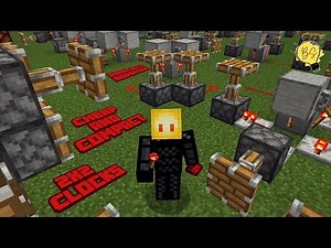 The Cheapest & Most Compact Redstone Clocks EVER?! (4 designs!) | Minecraft Bedrock | Full Tutorial