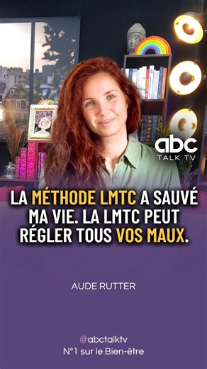 ABC TALK TV on Instagram: "Elle a créé une méthode très simple pour résoudre définitivement des symptômes récurrents tels que l’anxiété, les douleurs ou les compulsions. Aude Rutter a développé la LMTC : Libération des Mémoires Traumatiques du Corps, une approche fondée sur l’idée que notre corps est à l’origine de nombreuses problématiques… et qu’il a aussi la capacité de les réparer totalement, si on lui en donne la possibilité. Dans cette émission, Aude Rutter explique que la LMTC ne cherche 