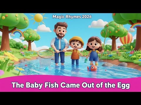 The Baby Fish 🐟 | Fun Kids Rhyme & 3D Cartoon Song#babyfish#viralkidspoem#3dcartoon#kidsrhymes