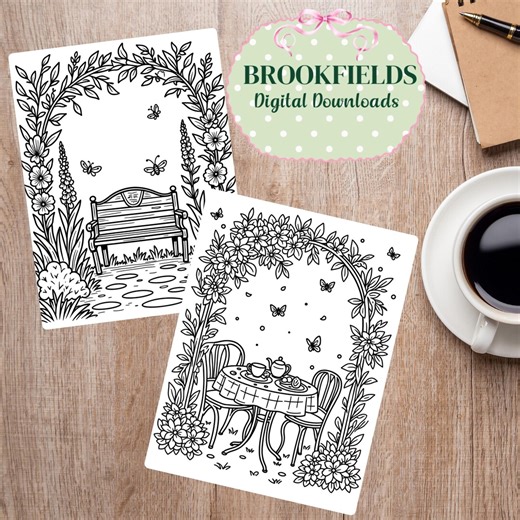 20 Gardens Flowers Coloring Pages, Printable PDF for Adults and Kids, Instant Digital Download, Stress Relief Art, Fun DIY Activity Sheets - Etsy