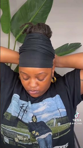 Drawstring Ponytail Over Locs #locstyles #naturalhair #locbun #locs