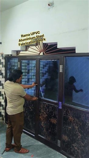 #Aluminium sliding window and sliding door partition work Truecaller in Hindalco like share subscrib