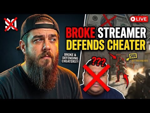 The BROKE Warzone Streamer Defending a BLATANT Cheater (EXPOSED LIVE)
