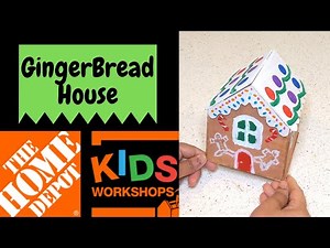 Gingerbread House | Home Depot Kids Workshop kit | DIY