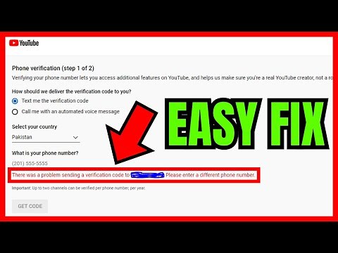 There Was A Problem Sending A Verification Code To Please Enter A Different Phone Number (EASY FIX)