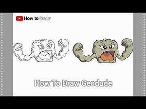 How to draw geodude from game pokemon