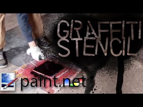 How to make a graffiti stencil using paint.net