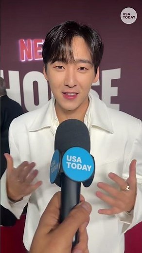 'KPop Demon Hunters' actor Kevin Woo sings 'Soda Pop' on Netflix House red carpet