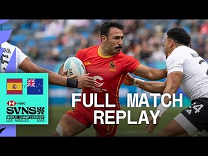 SPARKS FLY in emotional game 🔥 | Spain v New Zealand | HSBC SVNS LA 2025 | Full Match Replay