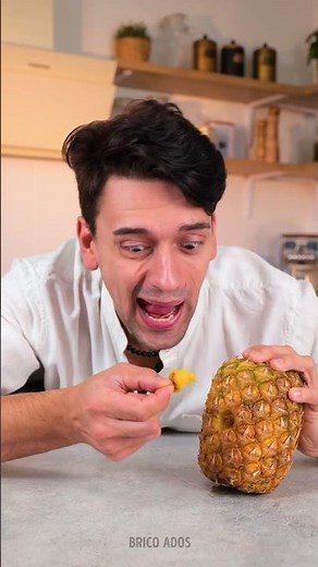 Une astuce virale pour éplucher un ananas 🍍